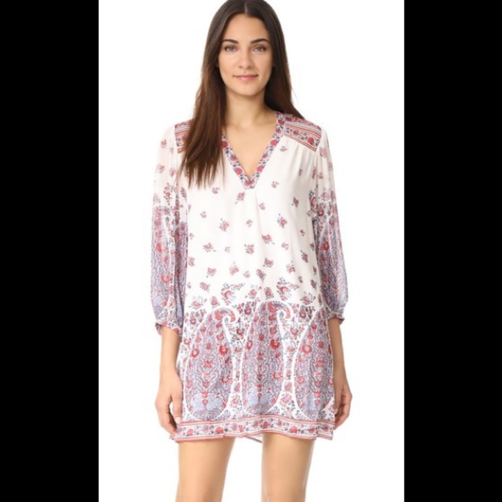 🦋 Joie Silk Shirtdress in Terracotta Bloom